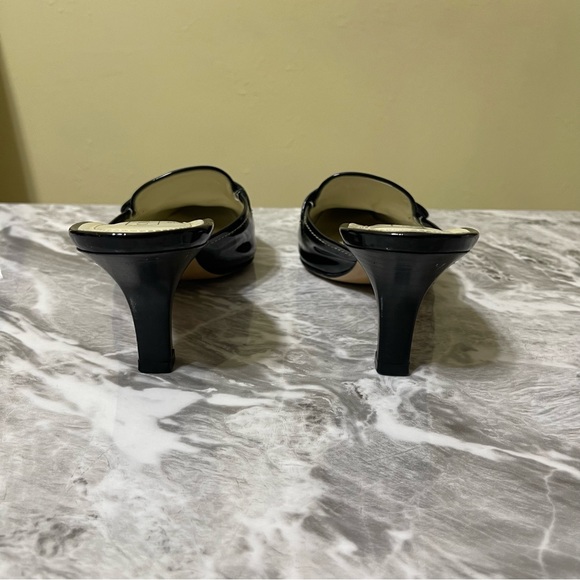 Coach Camryn Black Heel Shoes Size 8.5 Made In Italy Formal Party Cocktail - Picture 12 of 14